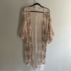 Vestique Gold Sequin Duster
